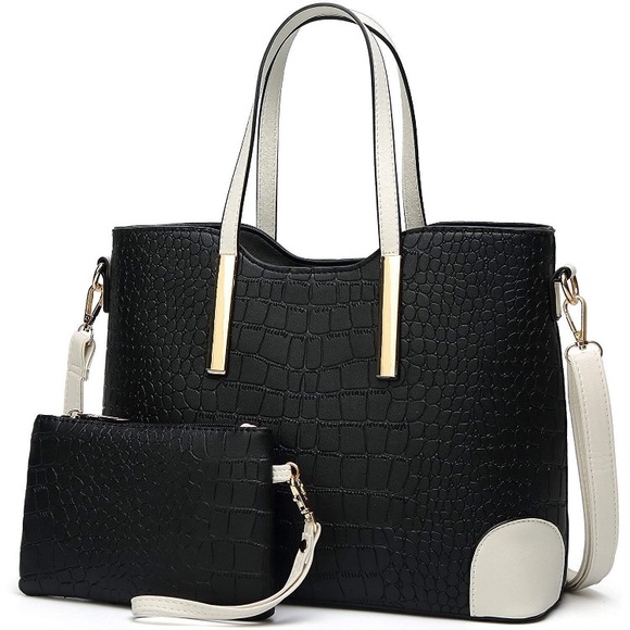 Handbags - NWT Alligator Leather Maven Women Purse Wallet Set